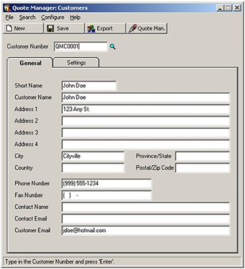 Quote Manager Customer